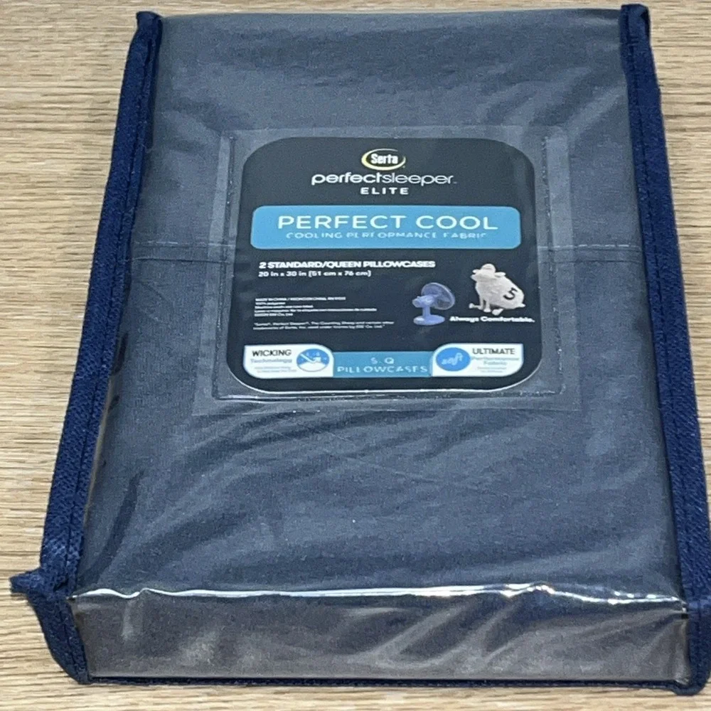 Serta 2-Pack Perfect Cool Sleeper Elite Cooling Bed Pillowcases Standard/Queen